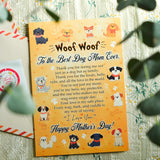 Mother'S Day Card For Dog Mom, 5X7 Inches Greeting Card, Premium Envelope And Seal, Unique Dog Mom Cards From Fur Babies, Heartfelt Pet Lover Appreciation Keepsake