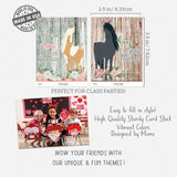Beautiful Horse Pony Themed Valentine Day Classroom Sharing Cards - Ideal Valentine'S Day Idea For Work School - Set Of 24 You'Re My Mane Friend