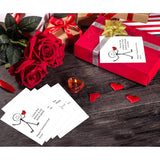 Pack Of 30 The Office Valentines Day Card, 6 Assorted Designs Of Stick Figure Humo Valentine Cards, Valentine'S Day Party Supplies, Office Valentines Day Gifts For Coworkers Employee Manager Boss,4