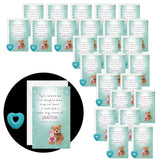 | Bulk 25 Gift Sets | A Heart Can Hold A Lot Of Gratitude Piglet Quote Mini Appreciation Cards And Envelopes | Employees Staff Students Teachers | Turquoise Hearts