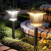 8 Pack Super Bright Solar Pathway Lights Adjustable Warm Cool White Waterproof Garden Lights