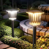 8 Pack Super Bright Solar Pathway Lights Adjustable Warm Cool White Waterproof Garden Lights