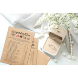 Bridal Shower Game Set - Wedding Shoe Party Game Cards For Wedding - Kraft Rustic Wedding Party Favor Decor - Unique Engagement/Bachelorette Party Games Supplies & Activities - 30 Game Cards(E03)