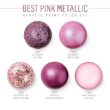 FolkArt Best of Pinks Acrylic Craft Paint Set Featuring 5 Premium Pink Paint Formulas, 96424