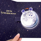 Pop Up Valentines Day Card - Love You To The Moon And Back 3D Romantic Anniversary Pop Up Card Valentines Day, Birthday Cards With Envelope For Her, Him, Wife, Girlfriend, Boyfirend, Husband