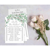 Would She Rather Bridal Wedding Shower Game Greenery Funny Rehearsal Dinner Guessing Game Bridal Shower Party Game Ideas