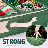 Premium Wrapping Paper Storage Organizer, Easy To Carry, 6 Individual Pockets For Christmas Gift Wrap Supplies, Lightweight And Sturdy