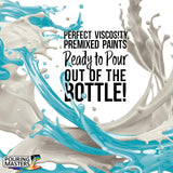 Pouring Masters Sky Blue Ready To Pour Acrylic Pouring Paint - Premium 8-Ounce Pre-Mixed Fluid Acrylic Paint - Fluid Art Supplies For Canvas, Wood, Paper, Tile & Rocks