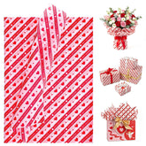 80 Pcs Valentines Tissue Paper Bulk 14 X 20 Inches Red Heart Tissue Paper For Gift Wrapping Diy Crafts Valentine'S Day Weddings Holiday Party Decor
