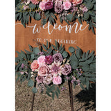 Wedding Arch Flowers, Artificial Floral Decor For Wedding Ceremony & Reception, Standard Size Large Flower Swag Set For Backdrop & Welcome Sign, Pack Of 2 (Dust No. 1)