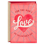 Hallmark Valentine's Day Romantic Card for Husband or Boyfriend (Embroidery Heart)