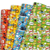 Comic Birthday Wrapping Paper, 19.7'' × 27.6'', 12 Sheets Comic Gift Wrap Colorful Cartoon Print Wrapping Paper With Pow Designs For Kids Birthday Holiday Party Supplies