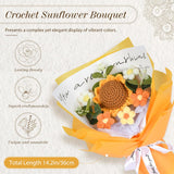 Crochet Flower Bouquet Crochet Flowers Gifts For Women Handmade Ideal For Mom Wife Best Friend Girlfriend Suitable For Anniversary Graduation Wedding Home Decor