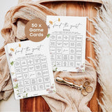 Find The Guest Bingo Game Cards, Bridal Shower Games, Baby Shower Bingo, Wedding Game, 50 Cards - Wildflower