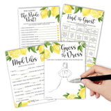 40 Lemon Funny Bridal Shower Games 20 Guests-Wedding Games For Bridal Shower, Couples Wedding Shower Games For Couples, Games For Bridal Shower Bingo Game, Bridal Party Games