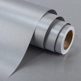 Shimmer Silver Wrapping Paper Roll - 17 Inches X 33 Feet - Solid Color Pearly-Lustre Gift Wrap Birthday Wrapping Sheets For Baby Shower, Weddings, Christmas And Anniversaries