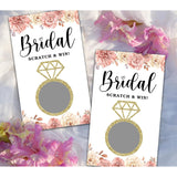 Bridal Shower Scratch Off Games, Bridal Shower Decorations, Floral Bridal Raffle Lottery Tickets Cards For Bachelorette Party Wedding Engagement Party, Set Of 50 Cards (A08)