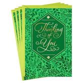 Hallmark Pack of St. Patricks Day Cards, Thinking of You (4 Cards and Envelopes)