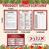 Christmas Family Feud Game, Friendly Quiz Games For Family Large Groups Adults Staff Office Team Building, Xmas Gifts Holiday Party Game And Activity Supplies -003