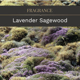 Clco. By Company Scented Candles, Lavender Sagewood Fragrance, One 14 Oz. Single Wooden Wick Aromatherapy Candle With 90 Hours Of Burn Time, White Color