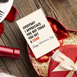 Funny Valentines Card Gift For Husband Wife, Hilarious Valentine’S Day Cards For Him Her, Happy Valentines Day Card From Wife Husband, But Today You Get A Card.
