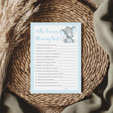 Find The Guest Baby Shower Game — Pack Of 25 — Blue Elephant Boy Shower Activity, Icebreaker Games, Guess Who Came To The Party, Baby Shower Quiz Couples Shower, Gender Reveal G501-Ftg