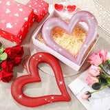 2 Pack Large Valentine'S Day Heart Ornaments For Tree Red Pink Glitter Heart Ornaments Valentines Wreaths For Home Office Holiday Front Door Wall Wedding Anniversary Decor (11.8 Inch)