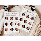 50 Baby Shower Labor Or Loving Game (50-Cards) Fun Baby Shower Game Activity, Gender Neutral Boy Or Girl, Minimalist