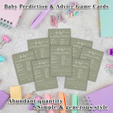 Baby Prediction And Advice Cards, Baby Shower Games Cards, Minimalism Boy Or Girl Baby Gender Reveal Party Favors Decorations And Supplies, 30 Pcs Double-Sided - A09