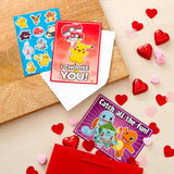 Hallmark Pokémon Valentine's Day Cards With Stickers, Fun Assorted (Pack of 24 Cards with Envelopes)