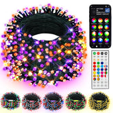 Smart Color Changing Halloween Lights, 66Ft 200 Led Rgb String Lights With Remote & App Controlled, Christmas Decoration