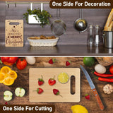 Christmas Cutting Board,Holiday Charcuterie Board, Christmas Kitchen Decorations, Gifts For Women Nana Mom Friends, Merry Christmas Bamboo Chopping Board, Kitchen Cooking Decor Favors -30
