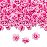 120Pcs Artificial Silk Roses Head Fake Rose Flower Head Diy Roses Heads For Valentine'S Day Wedding Centerpieces Mother'S Day Christmas Flower Wall Diy Crafts Bouquet Home Floral Decoration -Pink