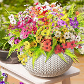 14Pcs Artificial Flowers Outdoor Uv Resistant Fake Flower For Outside Faux Greenery Plant Planter Plastic Flowers - No Maintenance Outdoor Faux Flowers For Porch Garden Home Decor (Mix 4)