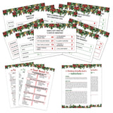 Christmas Games For Families, Christmas Friendly Feud Game, Holiday Games For Adults Large Group Party, Christmas Party Games, Christmas Trivia Card Games - A003