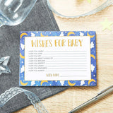 Moon & Star Theme Baby Shower Party Kit - 5 Activities, 251 Cards For 50 Guests - Space Cloud Baby Shower Card Games & Twinkle Little Star Bingo, Word Scramble Challenge