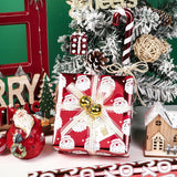 Christmas Wrapping Paper Rolls - Mini Roll - 17 Inches X 10 Feet Per Roll, Total Of 3 Rolls - Red And White