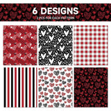 12 Sheets Valentine'S Day Wrapping Paper, Love Heart And Sweet Lips Gift Wrapping Paper For Men Women Husband Wife Girl Friends Boy Friends Couple Valentin’S Day Party Favors Gift Decor