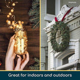 12 Pack Battery Operated Fairy Lights 7.2FT 20 LED Warm White Mini String Lights for Centerpieces Mason Jars Wedding Party Decor