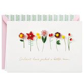 Hallmark Signature Mothers Day Card (Quilled Flowers, Couldn't Have Picked a Better Mom) (899MBC1009)