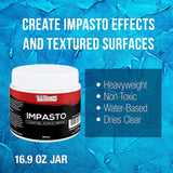 Impasto Clear Acrylic Gel Medium (500Ml Tub) - Layering & Extending Acrylic Paint