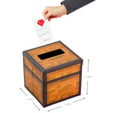 Hallmark Minecraft Valentines Day Cards and Mailbox for Kids School Classroom Exchange (1 Box, 32 Valentine Cards, 35 Stickers, 1 Teacher Card)