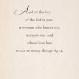 Hallmark 729VFE1191 Valentines Day Card for Wife or Girlfriend (Beautiful You)