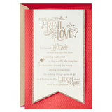 Hallmark Valentines Day Card for Husband, Wife, Boyfriend, Girlfriend (Real Love) Anniversary Card, Love Card