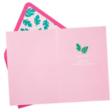 Hallmark Signature Mothers Day Card (Embroidered Flamingos) (899MBC1067)
