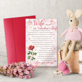 Poem Valentine’S Day Card Gifts For Wife Her, Romantic Husband To Wife Greeting With Heartfelt Message — Anniversary Or Love Card