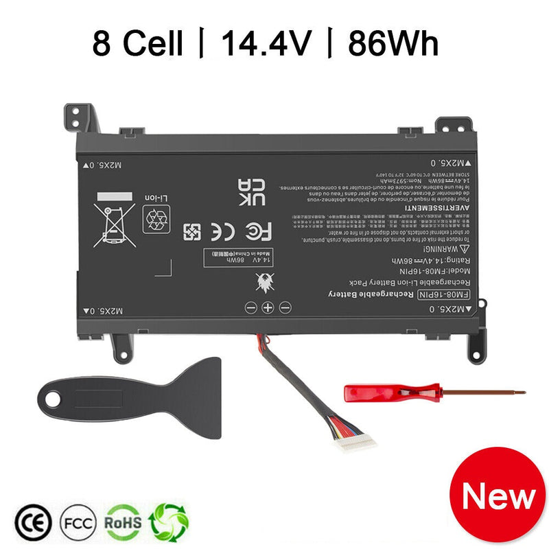 Fm08 Battery For Hp Omen 17-An014Ng Hstnn-Lb8B 922753-421 922977-855