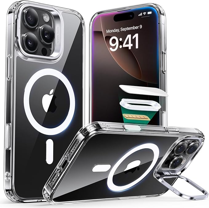 iPhone 16 Pro Max Case with Camera Control, MagSafe, Military Protection, Clear