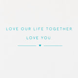 Hallmark Signature Wood Valentines Day Card for Husband, Wife, Boyfriend, Girlfriend (Love Our Life Together) Anniversary Card, Love Card