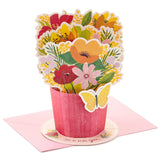 Hallmark Pop Up Mothers Day Card or Birthday Card for Women, Her, Grandma, Sister, Daughter, Friend (Flower Bouquet)